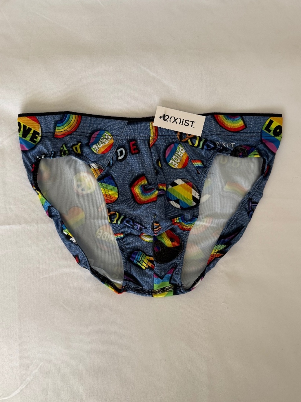2(x)ist PRIDE Edition Contour Trunks - Denim Jacket - NIB - Small